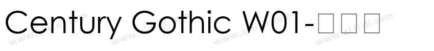 Century Gothic W01字体转换 Century Gothic W01字体转换